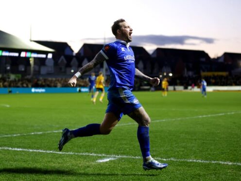 Chris Maguire scored Eastleigh’s equaliser (Nigel French/PA)
