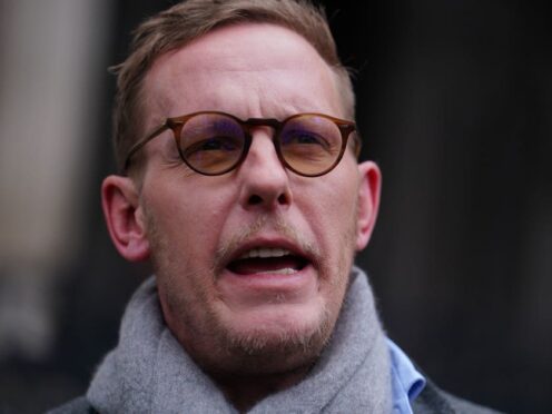 Laurence Fox was successfully sued at the High Court over a row that emerged on Twitter (Jordan Pettitt/PA)