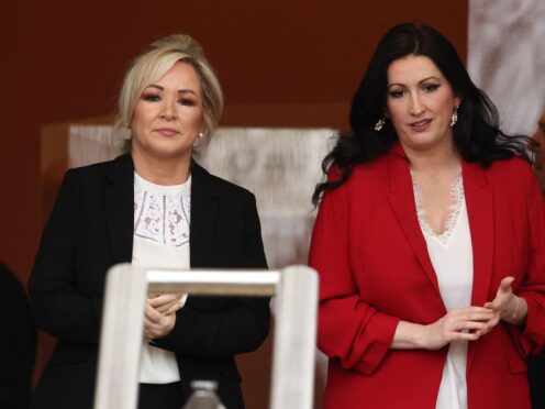 First Minister Michelle O’Neill and Deputy First Minister Emma Little-Pengelly (Liam McBurney/PA)