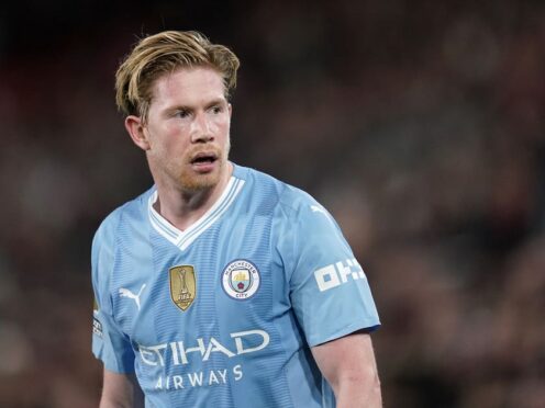 Kevin De Bruyne has suffered an injury setback (Adam Davy/PA)
