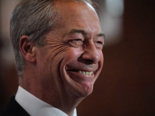 Former Ukip leader Nigel Farage is Reform UK’s honorary president (Victoria Jones/PA)