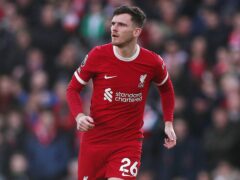 Andy Robertson sustained an ankle injury during the international break (Tim Markland/PA)