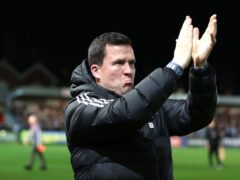 Gary Caldwell’s Exeter moved towards safety (Steven Paston/PA)