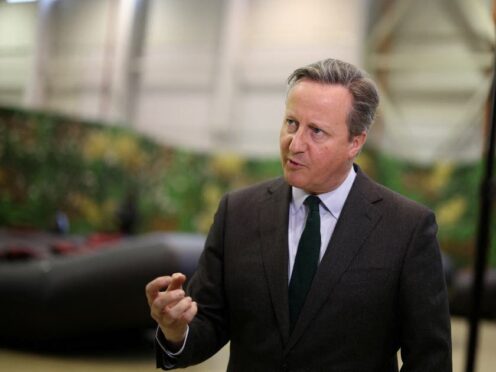 Foreign Secretary Lord David Cameron criticised the Russian presidential election (Stoyan Nenov/PA)