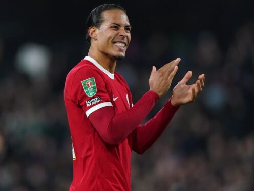 Liverpool captain Virgil van Dijk is relishing another clash against arch-rivals Manchester United (Bradley Collyer/PA)