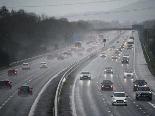 Heavy showers are expected across the south west of England between 8pm and 11.45pm on Sunday (Ben Birchall/PA)