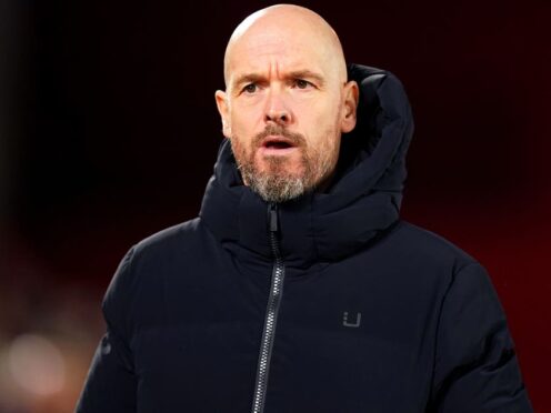 Erik ten Hag’s side play their rivals on Sunday (Mike Egerton/PA)