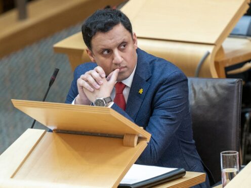 Anas Sarwar questioned the First Minister (Jane Barlow/PA)