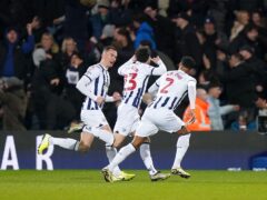 Mikey Johnston, centre, opened the scoring in West Brom’s win over Coventry (Bradley Collyer/PA)