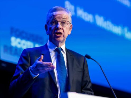 Secretary of State for Levelling Up, Housing and Communities Michael Gove (Michal Wachucik/PA)