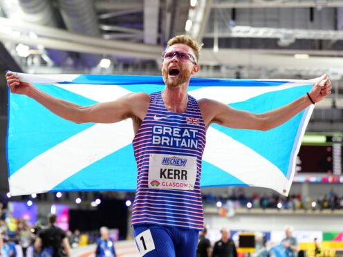 Great Britain’s Josh Kerr won 3,000m gold in Glasgow (Jane Barlow/PA).