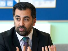 First Minister of Scotland Humza Yousaf, speaks during a visit to Moffat Academy, in Moffat, Dumfries and Galloway, to unveil a new framework to help schools tackle gender-based violence (Owen Humphreys/PA)