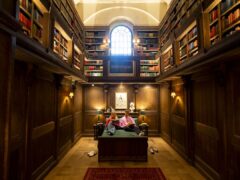 St Paul’s Cathedral unveils its ‘secret Hidden Library’, which will be available on Airbnb for World Book Day (Jordan Pettitt/PA)