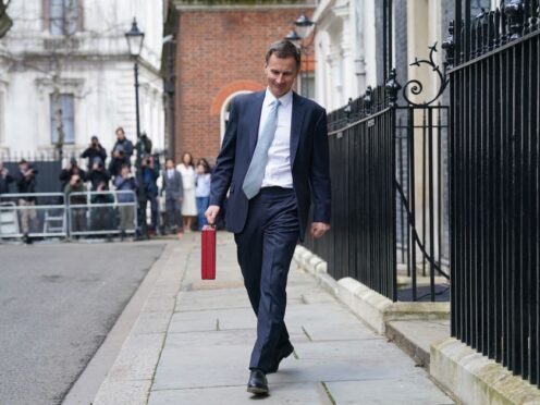 Chancellor Jeremy Hunt argued low taxes are key to driving growth (Stefan Rousseau/PA)