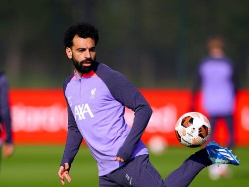 Liverpool’s Mohamed Salah has rejoined the squad for the trip to Prague (Peter Byrne/PA)