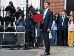 Chancellor of the Exchequer Jeremy Hunt leaves 11 Downing Street for Parliament (Stefan Rousseau/PA)