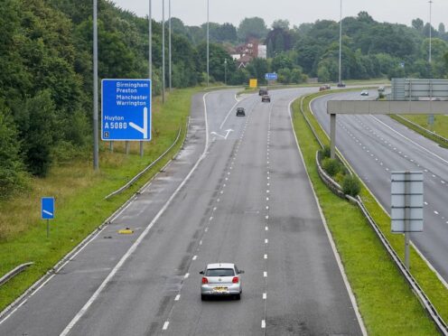 A new National Highways campaign aims to highlight the dangers of driving in the middle lane and tailgating (PA)