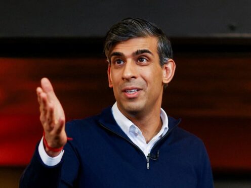 Prime Minister Rishi Sunak during a Q&A event at the Queens Hotel, a Wetherspoons pub in the former mining village of Maltby, near Rotherham, South Yorkshire. Picture date: Thursday March 7, 2024.