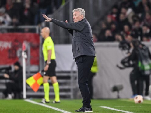 West Ham manager David Moyes felt his side were hard done by in Germany (PA Wire via DPA)