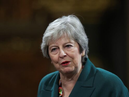 Former prime minister Theresa May has announced her decision to quit Parliament (Hannah McKay/PA)