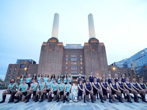 Crews for the 2024 Boat Race were announced at Battersea Power Station (Jonathan Brady/PA)