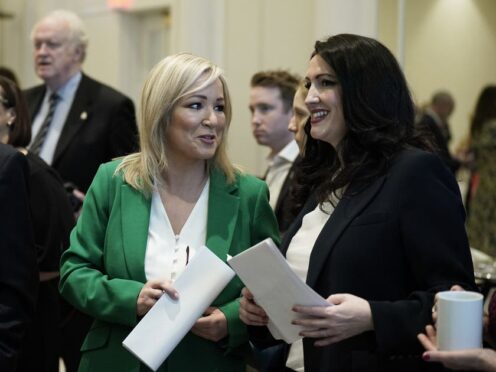 Northern Ireland First Minister Michelle O’Neill and deputy First Minister Emma Little-Pengelly (PA)