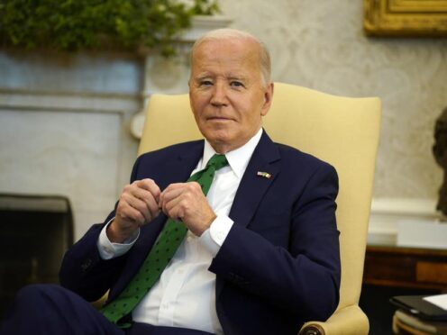 President Joe Biden is set for an election rematch with Donald Trump (Niall Carson/PA)