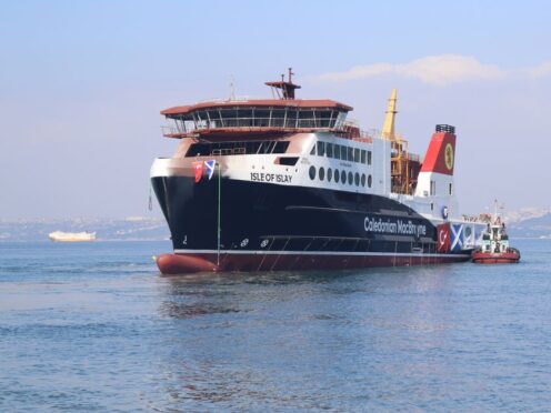 MV Isle of Islay was launched earlier this month (CMAL/PA)