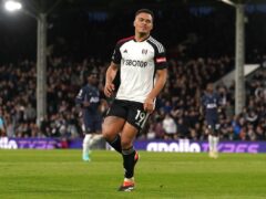 Fulham’s Rodrigo Muniz scored twice against Tottenham (Adam Davy/PA)