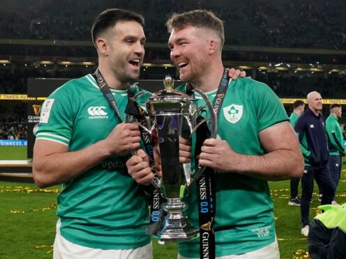 Peter O’Mahony (right) raised further doubts over his international future (Brian Lawless/PA)