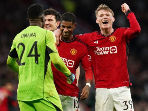 Manchester United reached the FA Cup semi-finals with a dramatic win over Liverpool (Martin Rickett/PA)