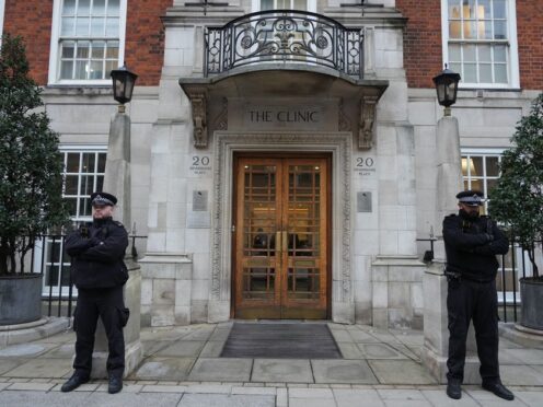 The London Clinic where the Princess of Wales had abdominal surgery (Jeff Moore/PA)