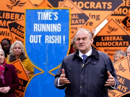 Sir Ed Davey said time was ‘running out’ for the Government as he launched his party’s local election campaign in Harpenden, Hertfordshire (Joe Giddens/PA)