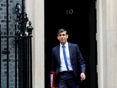 Prime Minister Rishi Sunak will address Tory MPs on Wednesday afternoon (Stefan Rousseau/PA)