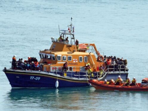 Large numbers of people were brought ashore to Dover, Kent, on Wednesday (PA)