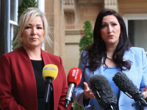 First Minister Michelle O’Neill (left) and deputy First Minister Emma Little-Pengelly (Liam McBurney/PA)