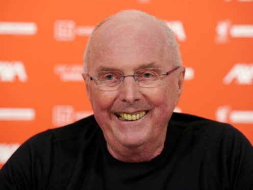 Sven-Goran Eriksson will be part of the management team for Liverpool Legends’ match against Ajax Legends at Anfield (Peter Byrne/PA)