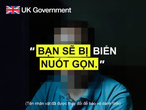 A social media campaign has been launched in Vietnam to deter migrants from coming to the UK illegally (Home Office/PA)
