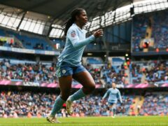 Khadija Shaw scored twice as Manchester City thumped Liverpool 4-1 (Barrington Coombs/PA)