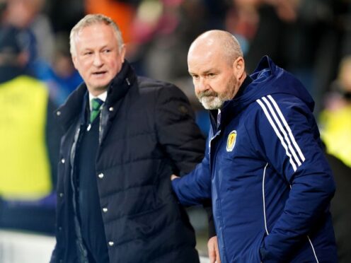 Steve Clarke (right) is confident Scotland will be ready for Euro 2024 (Jane Barlow/PA)