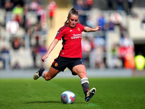 Ella Toone scored twice as Manchester United defeated Everton (Mike Egerton/PA)