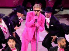 Ryan Gosling performed a hilarious rendition of I’m Just Ken (Chris Pizzello/AP)