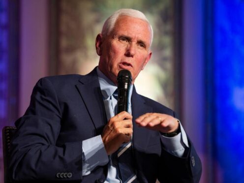 Former US vice president Mike Pence said he will not endorse Donald Trump for president (Jacquelyn Martin/AP)