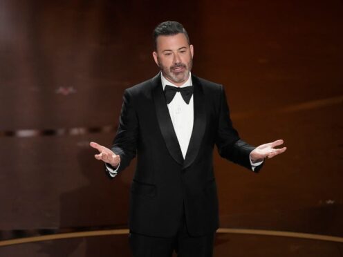 Host Jimmy Kimmel alluded to Robert Downey Jr’s history with substance abuse in his opening monologue (Chris Pizzello/AP)