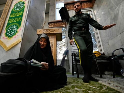 It is Iran’s first election since the mass 2022 protests over mandatory hijab laws after the death in police custody of Mahsa Amini (AP)