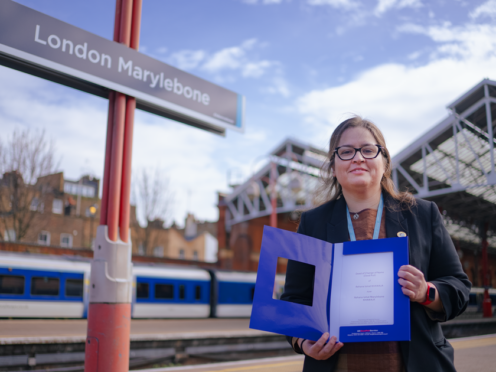 A woman has changed her middle name to Marylebone in tribute to the railway station (Chiltern Railways/PA)