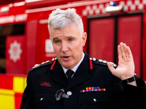 London fire commissioner Andy Roe is confident in the capital’s fire service (Jordan Pettitt/PA)