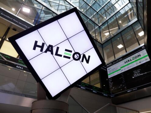 Shares in Haleon slipped 2% in Monday morning trading (Haleon/PA)