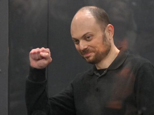 Vladimir Kara-Murza, who holds a British passport, was jailed for 25 years in 2023 for speaking out against Russia’s invasion of Ukraine. (AP)