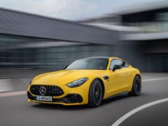 The new AMG GT 43 uses a 2.0-litre four-cylinder engine that replaces the old 4.0-litre V8.